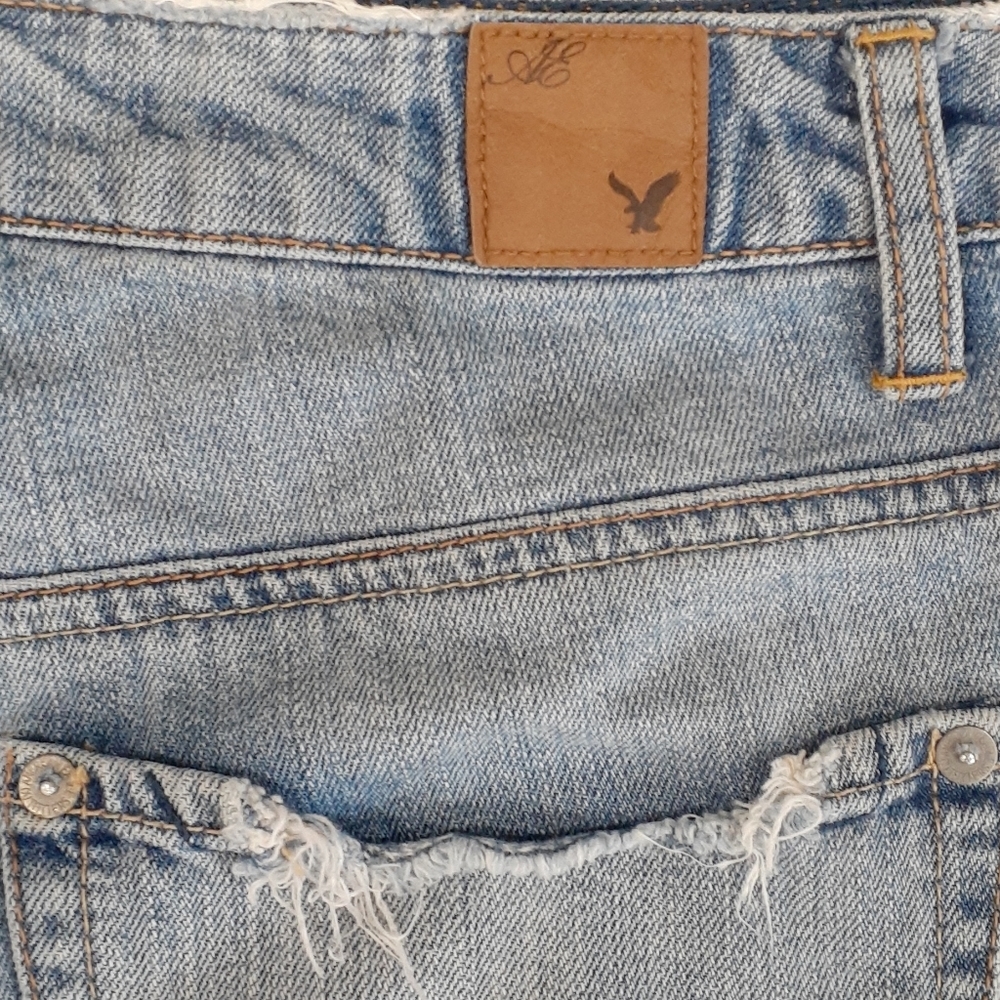 American Eagle distress Micro Daisy Dukes Jeans shorts size 4 - Picture 7 of 16